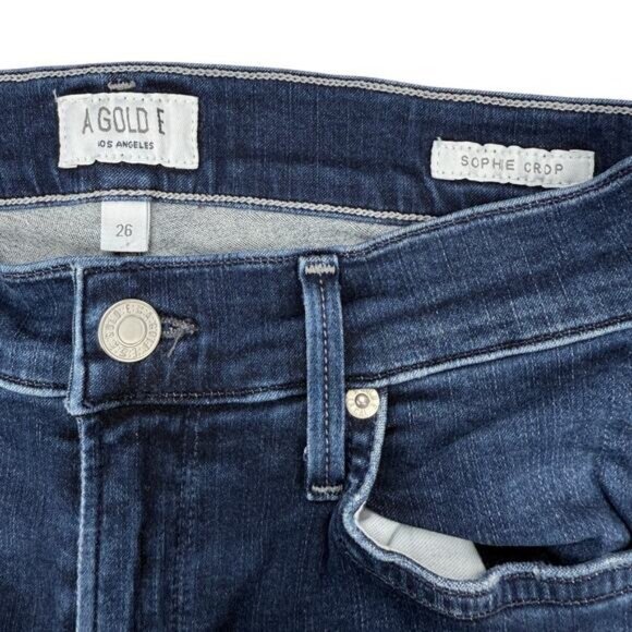 Agolde Sophie High Rise Skinny Crop in Claremont Size 26 - Picture 4 of 7